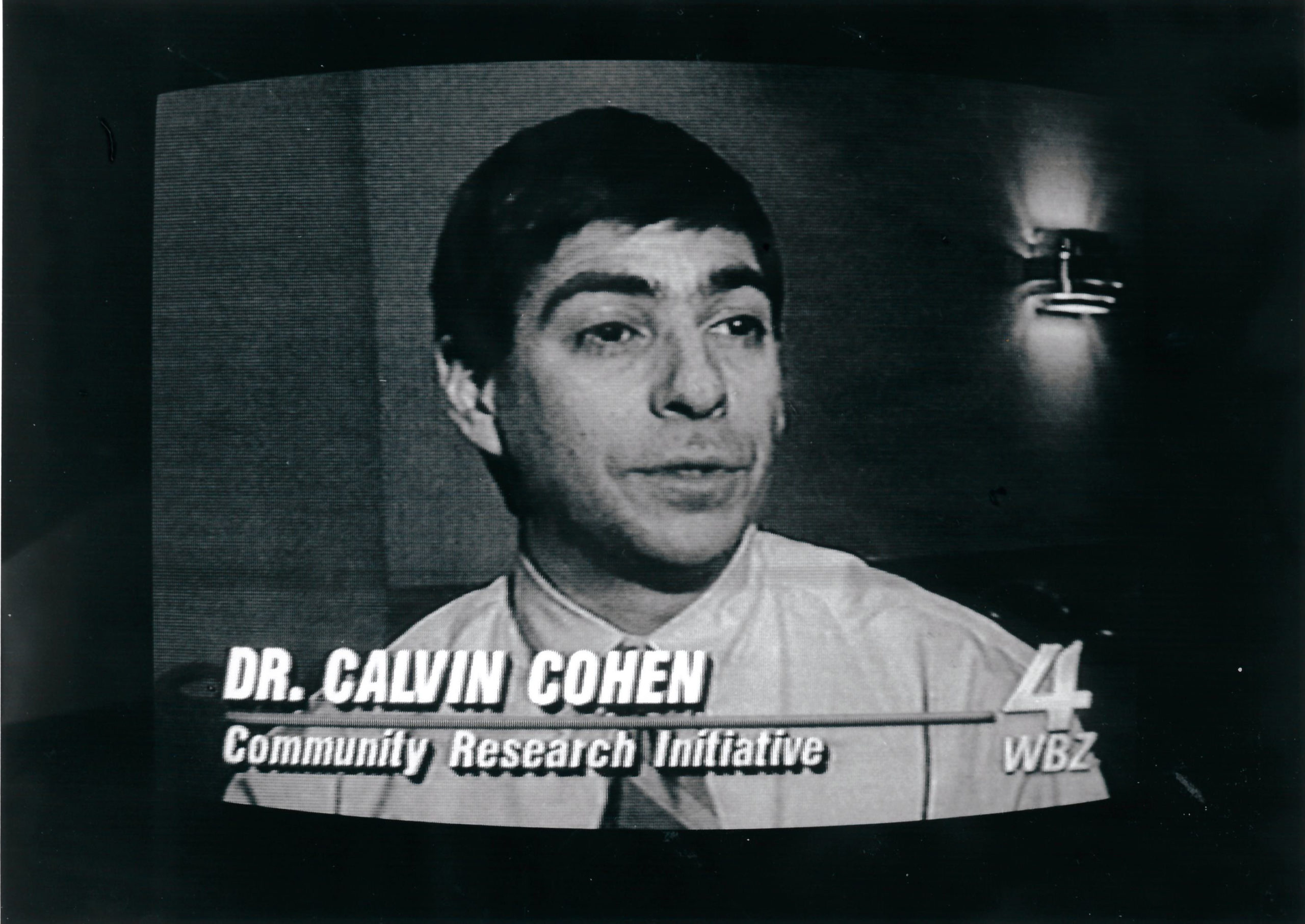 Call Cohen on WBZ television- Historic image